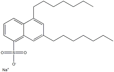 5,7-Diheptyl-1-naphthalenesulfonic acid sodium salt Struktur