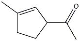 3-Acetyl-1-methyl-1-cyclopentene Struktur