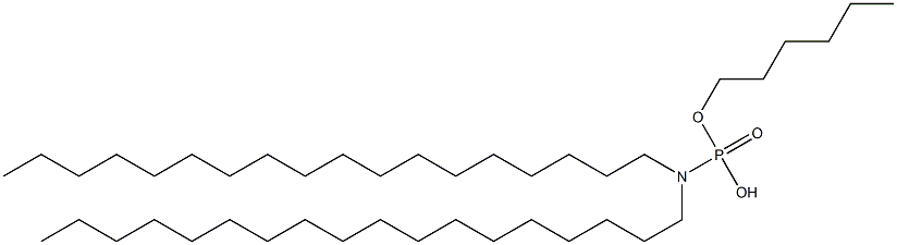 N,N-Dioctadecylamidophosphoric acid hydrogen hexyl ester Struktur