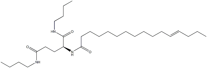 N2-(12-Hexadecenoyl)-N1,N5-dibutylglutaminamide Struktur