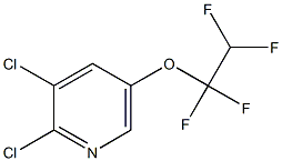 2,3-Dichloro-5-(1,1,2,2-tetrafluoroethoxy)pyridine Struktur