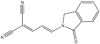 2-(4,4-Dicyano-1,3-butadienyl)isoindolin-1-one Struktur