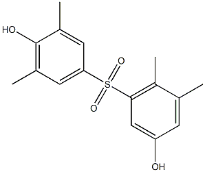 3,4'-Dihydroxy-3',5,5',6-tetramethyl[sulfonylbisbenzene] Struktur