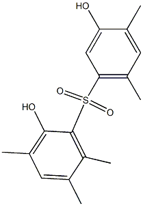 2,3'-Dihydroxy-3,4',5,6,6'-pentamethyl[sulfonylbisbenzene] Struktur