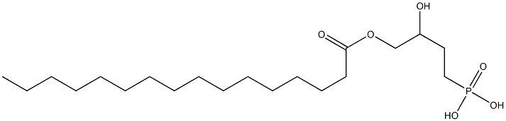 [3-Hydroxy-4-(palmitoyloxy)butyl]phosphonic acid Struktur