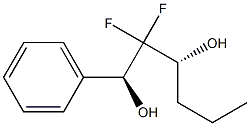 (1S,3R)-2,2-Difluoro-1-phenylhexane-1,3-diol Struktur