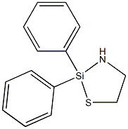 2,2-Diphenyl-1-thia-3-aza-2-silacyclopentane Struktur