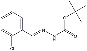 2-Chlorobenzaldehyde tert-butyloxycarbonyl hydrazone Struktur