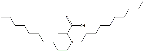 2-(Didecylamino)propanoic acid Struktur