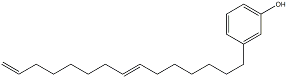 3-(7,14-Pentadecadienyl)phenol Struktur