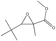 3-tert-Butyl-2-methyloxirane-2-carboxylic acid methyl ester Struktur