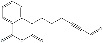 6-[(3,4-Dihydro-1,3-dioxo-1H-2-benzopyran)-4-yl]-2-hexynal Struktur