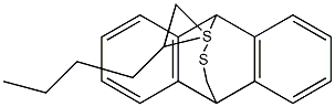 9,10-Dihydro-9,10-(methenothiohexanothiomethano)anthracene Struktur