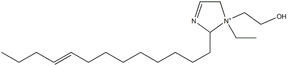 1-Ethyl-1-(2-hydroxyethyl)-2-(9-tridecenyl)-3-imidazoline-1-ium Struktur