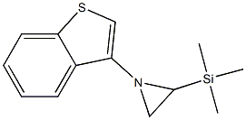 1-(Benzo[b]thiophen-3-yl)-2-trimethylsilylaziridine Struktur