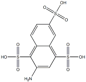 2-Amino-1,4,6-naphthalenetrisulfonic acid Struktur