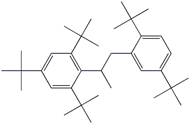 2-(2,4,6-Tri-tert-butylphenyl)-1-(2,5-di-tert-butylphenyl)propane Struktur