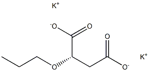 [S,(-)]-2-Propoxysuccinic acid dipotassium salt Struktur