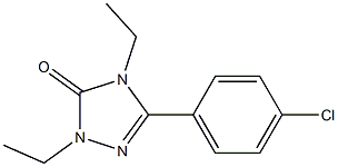 2,4-Diethyl-5-(4-chlorophenyl)-2H-1,2,4-triazol-3(4H)-one Struktur