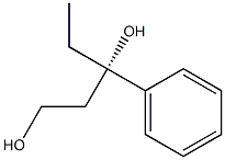 [S,(-)]-3-Phenyl-1,3-pentanediol Struktur