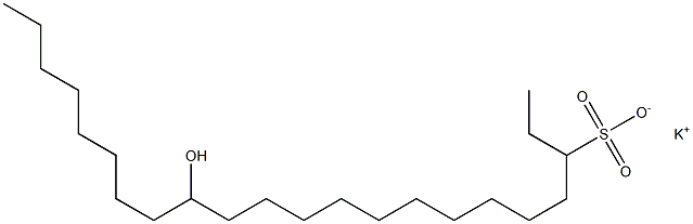 14-Hydroxydocosane-3-sulfonic acid potassium salt Struktur