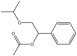 Acetic acid 1-phenyl-2-isopropoxyethyl ester Struktur