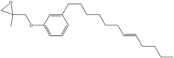 3-(7-Dodecenyl)phenyl 2-methylglycidyl ether Struktur