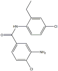 3-Amino-4,4'-dichloro-2'-ethylbenzanilide Struktur