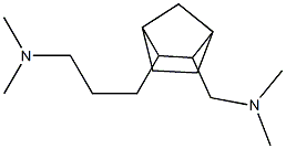 N,N-Dimethyl-3-[2-(dimethylaminomethyl)norbornan-3-yl]propan-1-amine Struktur