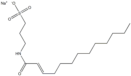 3-(2-Tridecenoylamino)-1-propanesulfonic acid sodium salt Struktur