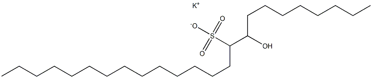 9-Hydroxytetracosane-10-sulfonic acid potassium salt Struktur