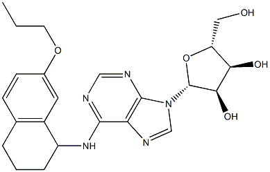 N-[[1,2,3,4-Tetrahydro-7-propyloxynaphthalen]-1-yl]adenosine Struktur