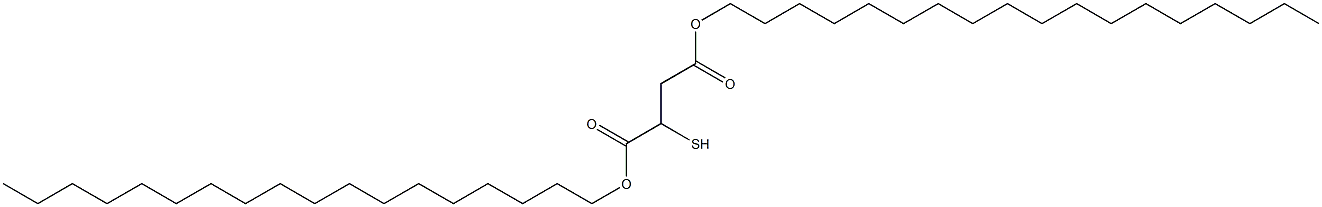 2-Mercaptosuccinic acid dioctadecyl ester Struktur