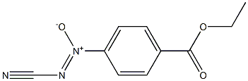 4-(Cyano-NNO-azoxy)benzenecarboxylic acid ethyl ester Struktur