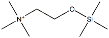 Trimethyl[2-(trimethylsilyloxy)ethyl]aminium Struktur