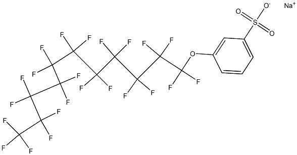 3-(Tricosafluoroundecyloxy)benzenesulfonic acid sodium salt Struktur