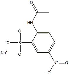 2-Acetylamino-5-nitrobenzenesulfonic acid sodium salt Struktur