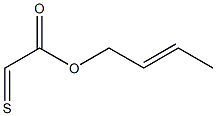 Thioxoacetic acid (E)-2-butenyl ester Struktur