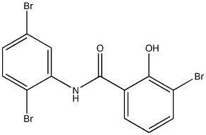 2',3,5'-Tribromo-2-hydroxybenzanilide Struktur