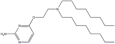 4-[2-(Dioctylamino)ethoxy]-2-pyrimidinamine Struktur