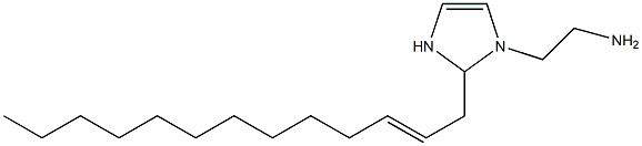 1-(2-Aminoethyl)-2-(2-tridecenyl)-4-imidazoline Struktur