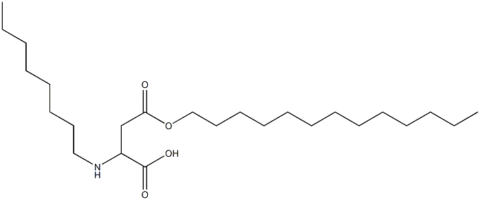 2-Octylamino-3-(tridecyloxycarbonyl)propionic acid Struktur