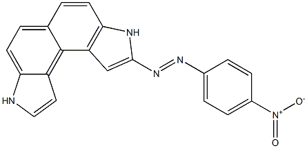 3,8-Dihydro-2-(4-nitrophenylazo)indolo[4,5-e]indole Struktur