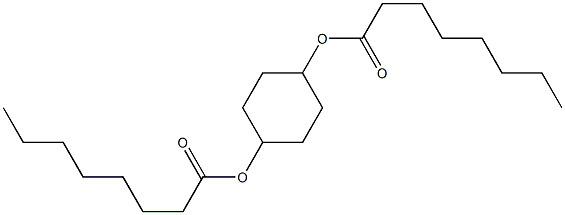 Dioctanoic acid 1,4-cyclohexanediyl ester Struktur