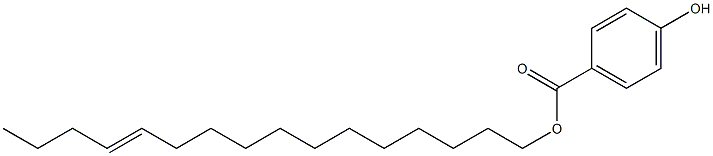 4-Hydroxybenzoic acid 12-hexadecenyl ester Struktur