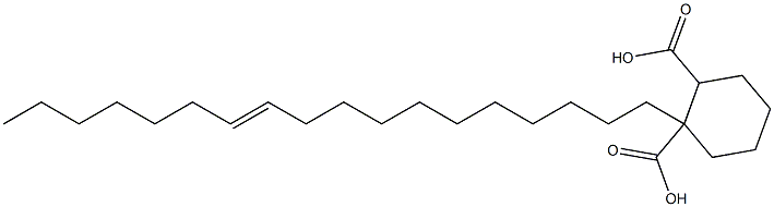 Cyclohexane-1,2-dicarboxylic acid hydrogen 1-(11-octadecenyl) ester Struktur