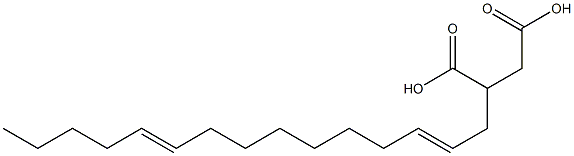 (2,10-Pentadecadienyl)succinic acid Struktur