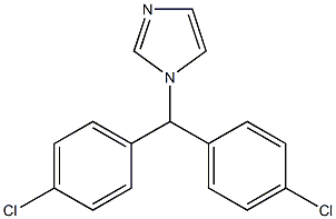 1-[Bis(4-chlorophenyl)methyl]-1H-imidazole Struktur