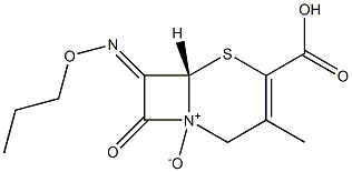 7-[(E)-Propoxyimino]-3-methyl-4-carboxycepham-3-ene 1-oxide Struktur