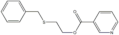 Nicotinic acid [2-(benzylthio)ethyl] ester Struktur